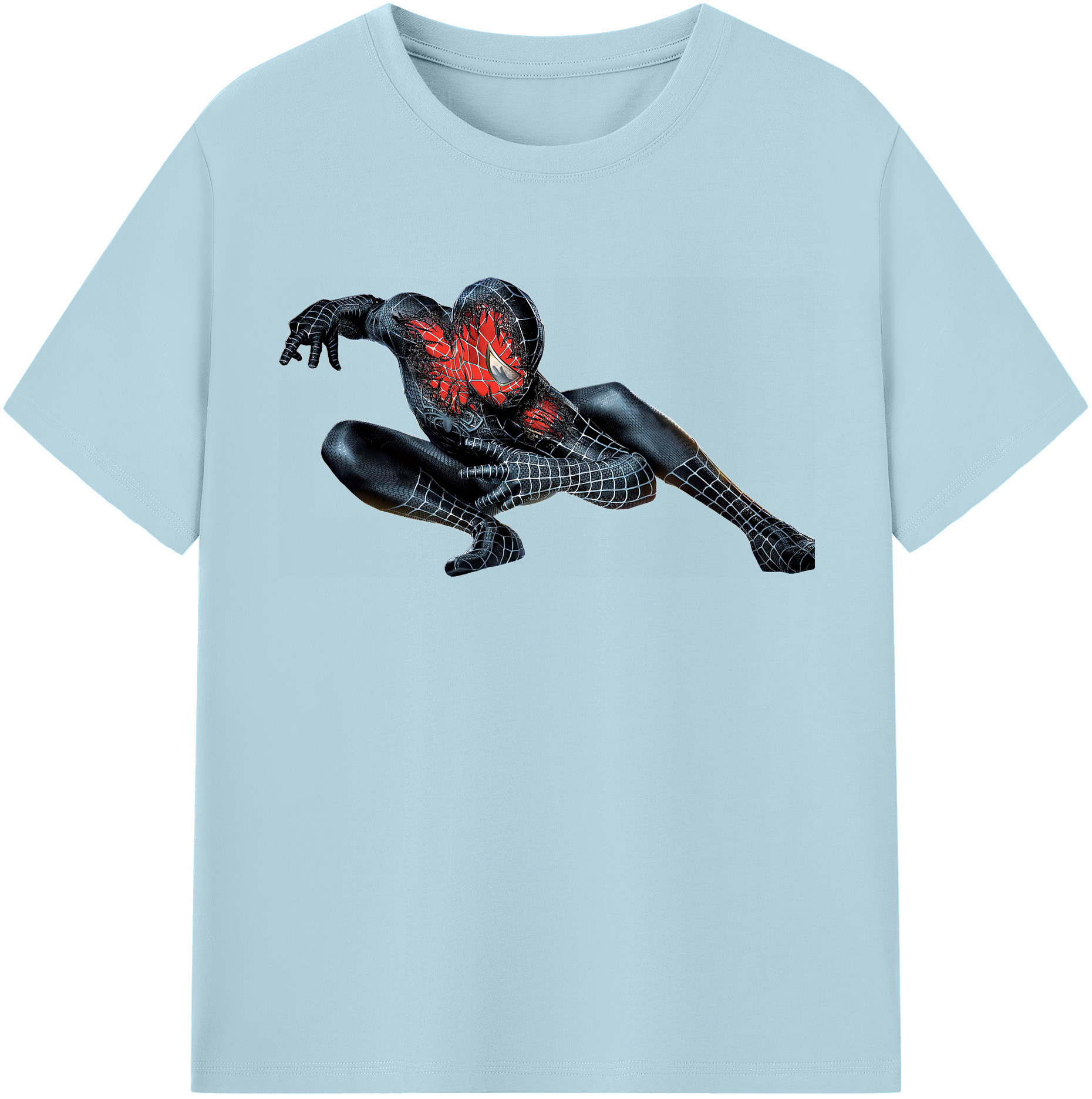（画像用） Spider Man スパイダーマン 綿100％半袖Tシャツ（フロントプリント）